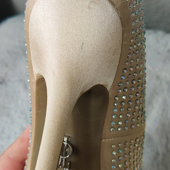 JENNIFER LOPEZ 👠 RHINESTONES PUMPS HEELS 6M - Picture 7 of 9